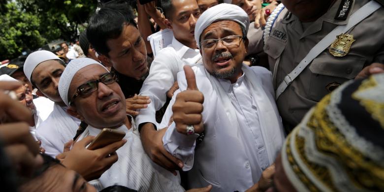 Rizieq yang Akhirnya Ditetapkan Polda Jabar sebagai Tersangka