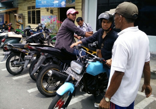 Parkir di Selatpanjang Masih Belum Pakai Karcis