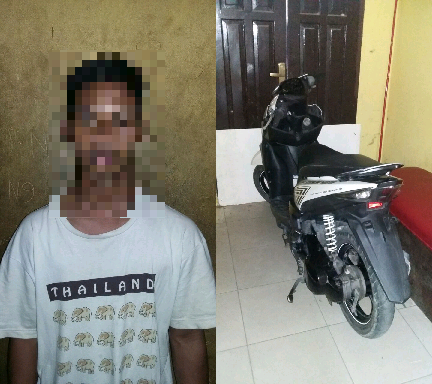 Seorang Pemuda Ditangkap Sehari Setelah Curi Motor ASN RSJ Tampan Pekanbaru