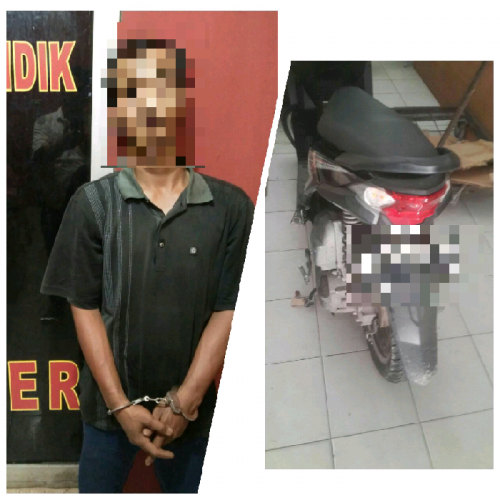 Perampasan Motor Mahasiswa yang ‘Mojok’ di Taman Kota Jalan Sudirman ,Pelaku Telah Dibekuk Polisi