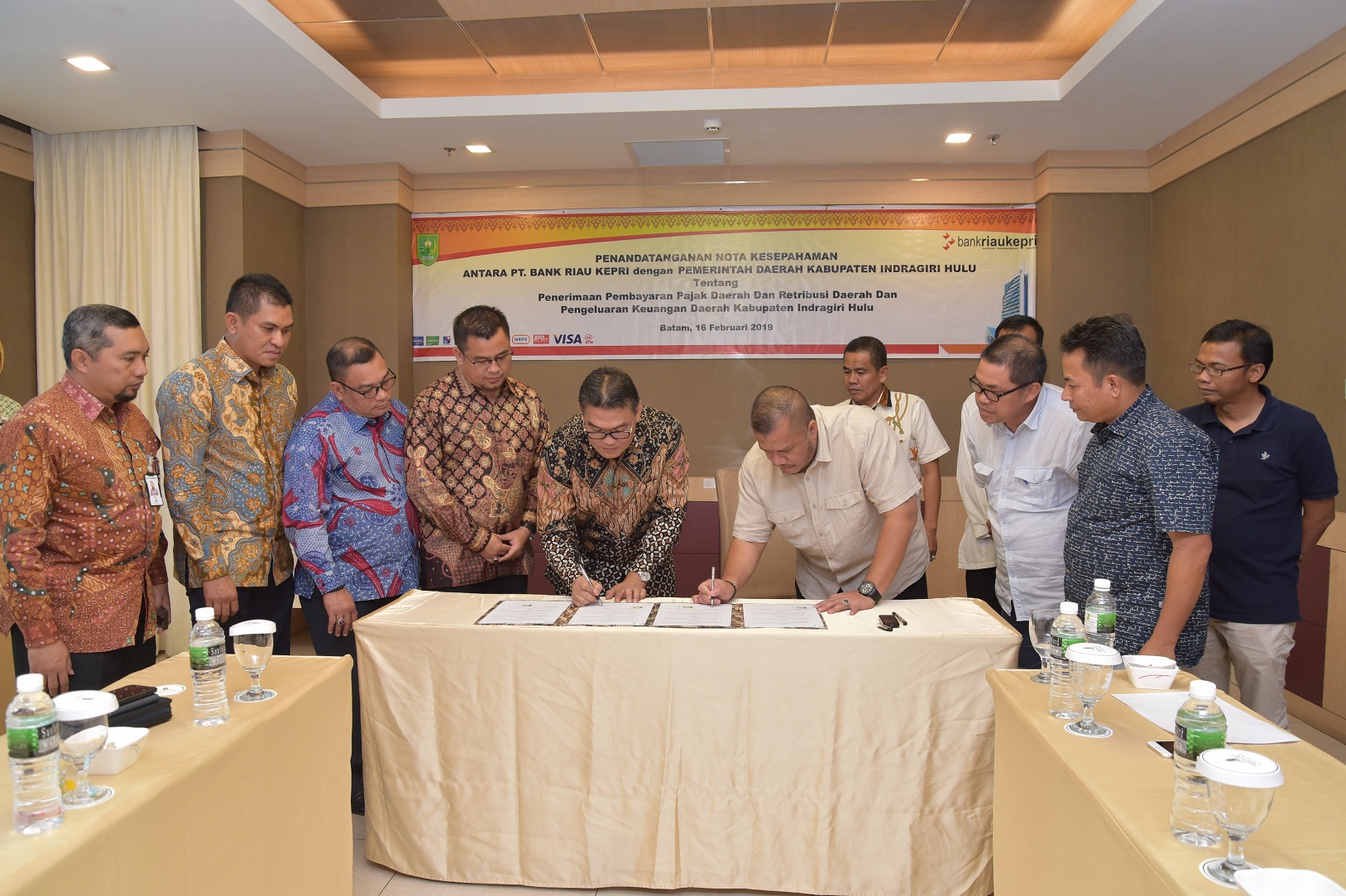 Pemkab Inhu Percayakan Transaksi Non Tunai Kepada Bank Riau Kepri