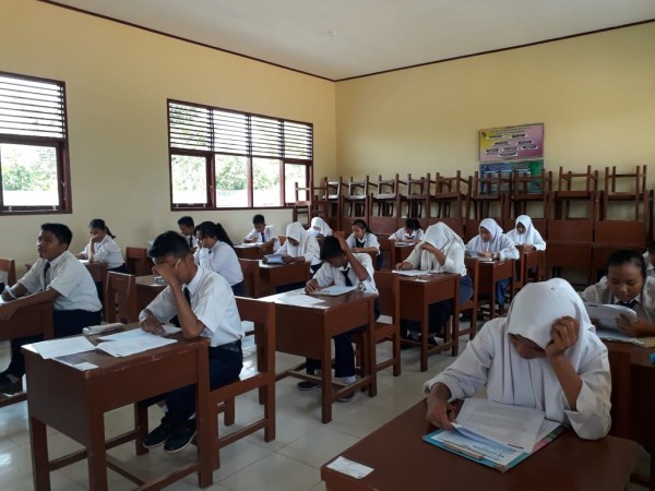 Sebagian Guru Demo, USBN SMP se Pekanbaru Masih Berjalan Lancar