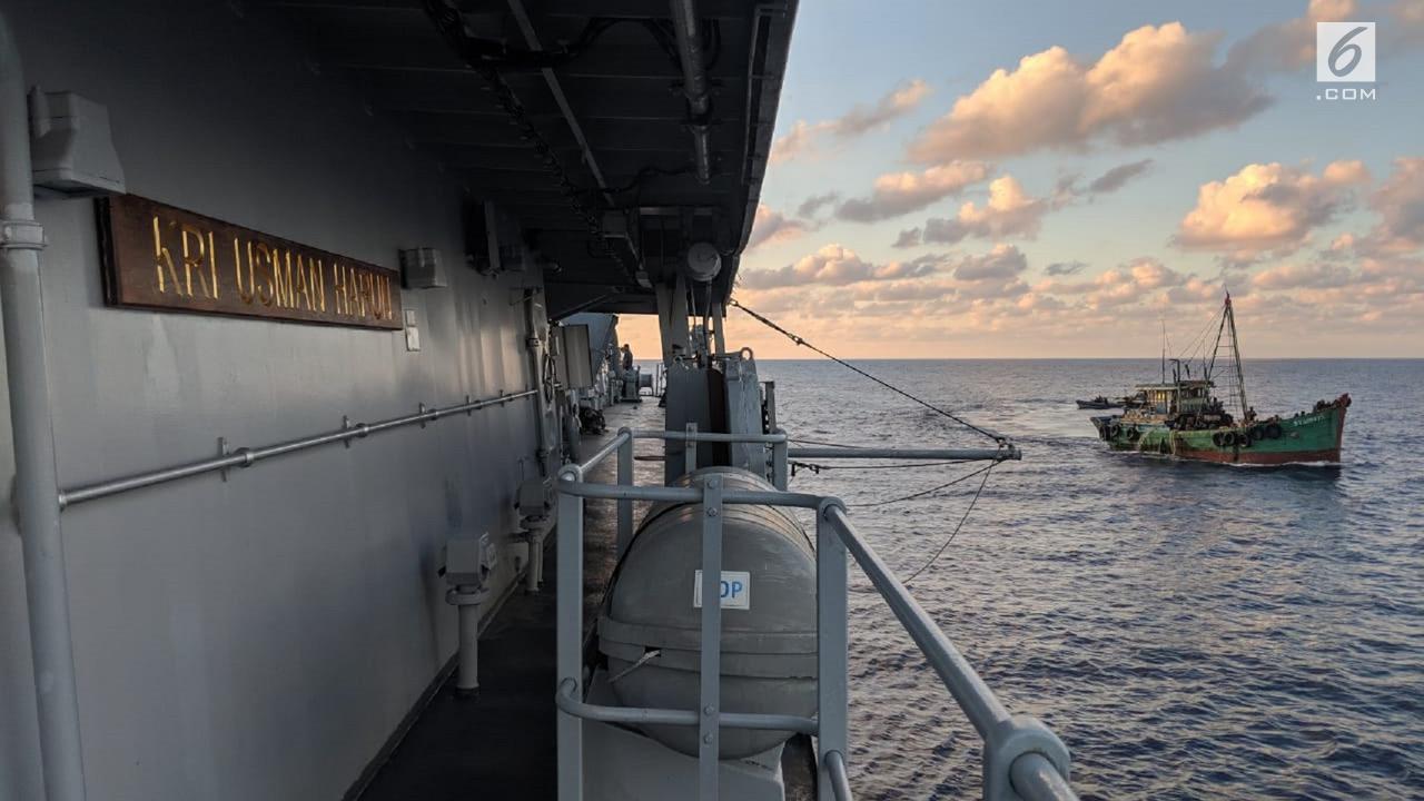 Perlawanan Kapal Vietnam Saat Ditangkap KRI Tjiptadi-381 Dilaut Natuna