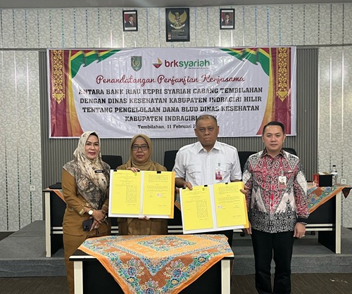 Percepat Pengelolaan Dana BLUD dengan SIPD e-BLUD, Dinas Kesehatan Inhil Gandeng BRK Syariah