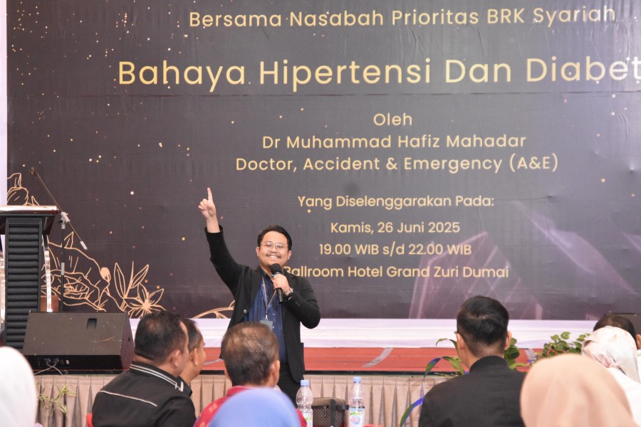 BRK Syariah Gelar Acara Eksklusif untuk Nasabah Prioritas di Dumai, Bahas Hipertensi dan Diabetes