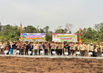 Cegah Karhutla, Polsek Tualang dan PT Arara Abadi Dorong Pembukaan Lahan Tanpa Bakar