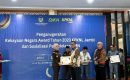 Kembali Meraih Penghargaan, Kajari Bungo Terima Award KPKNL Jambi