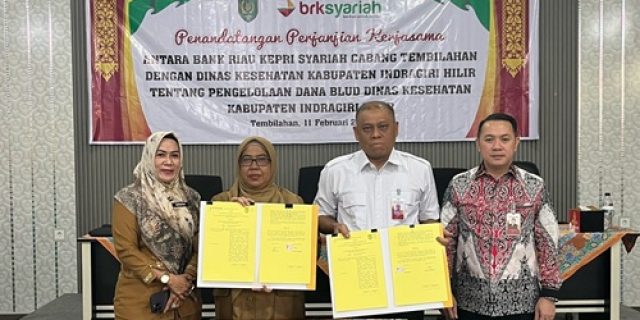 Percepat Pengelolaan Dana BLUD dengan SIPD e-BLUD, Dinas Kesehatan Inhil Gandeng BRK Syariah