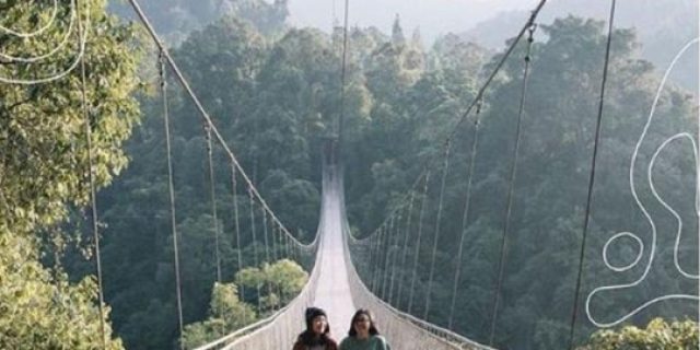Jembatan Gantung Terpanjang Di Sukabumi Di Asia Tenggara