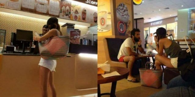 Mbak Bule Nge-Mal Pakai Keranjang Emak-emak